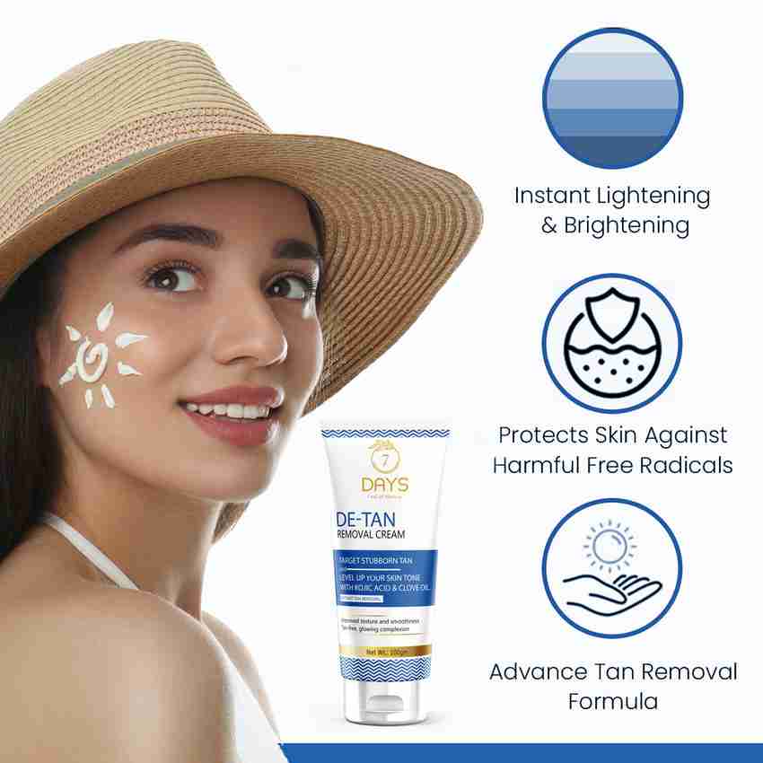 Cream to remove hot sale tan