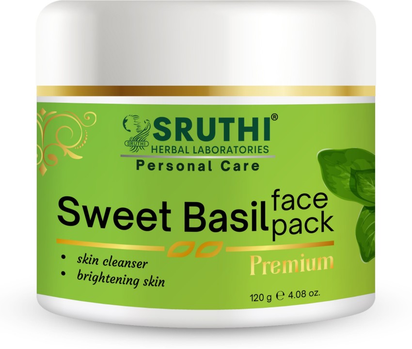 SRUTHI HERBAL LABORATORIES Sweet basil face pack Enriched with