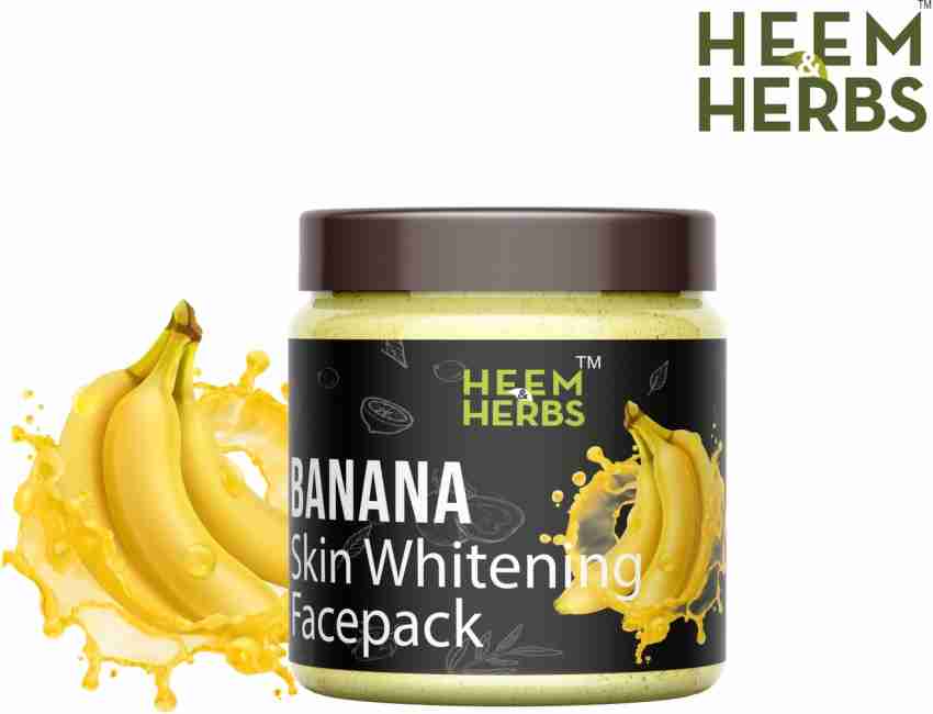 Heem and Herbs BANANA SKIN WHITENING FACEPACK PACK OF 1 Price in