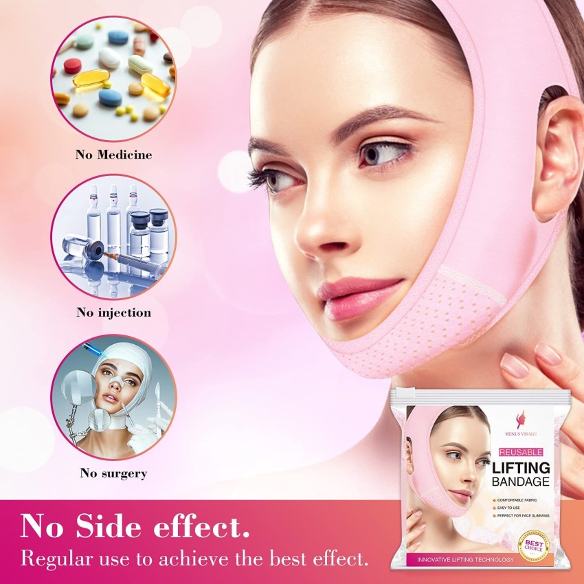 Venus Visage Facial Slimming Strap, Pain-Free Face Lifting Belt, Double Chin  Reducer, V Line Face Shaping Mask Price in India - Buy Venus Visage Facial  Slimming Strap, Pain-Free Face Lifting Belt, Double