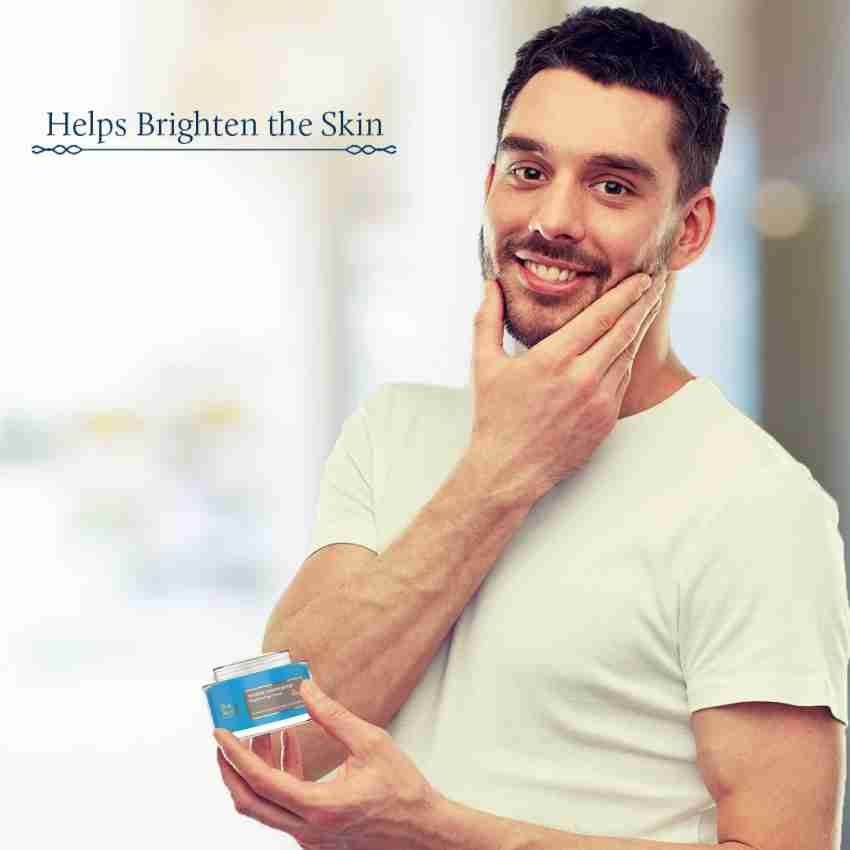 Blue Nectar Ayurvedic Face Cream for Men Skin Glow Brightening Sandalwood Men Face Cream