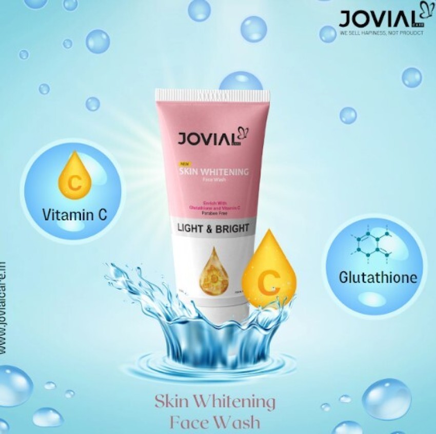 JOVIAL CARE Skin Whitening Face wash with Glutathione and Vitamin