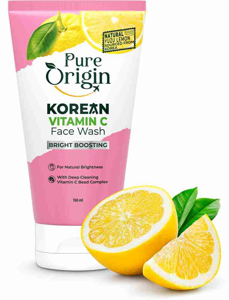 Pure Origin Korean Vitamin C Bright Boosting Facewash Face Wash - Price in India, Buy Pure Origin Korean Vitamin C Bright Boosting Facewash Face Wash Online In India, Reviews, Ratings & Features |