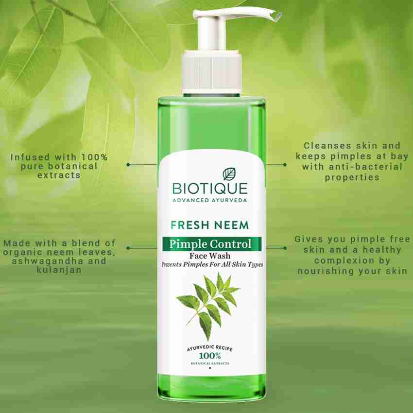 Biotique face wash for pimples discount