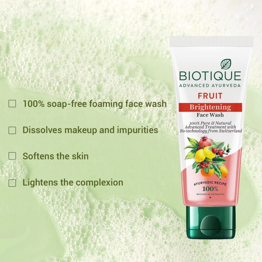 BIOTIQUE Fruit Brightening Ayurvedic and Organically Pure