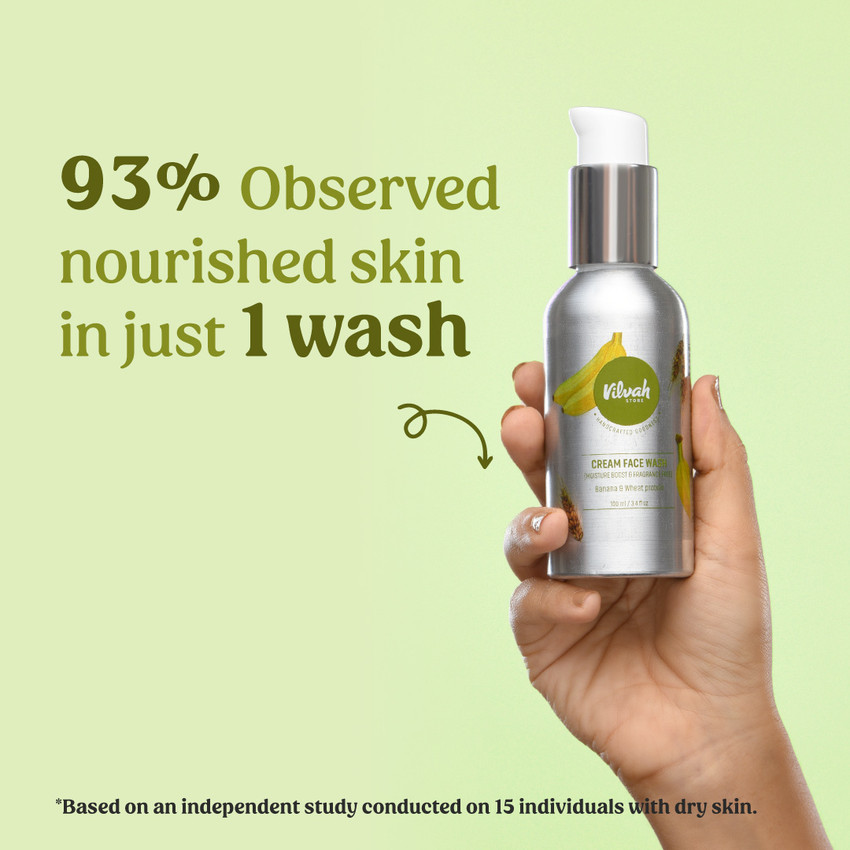 Vilvah Store Cream Fragrance Free Face Wash Price in India