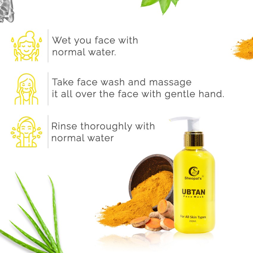 Turmeric Face Wash with Ubtan for Tan Removal -150ml