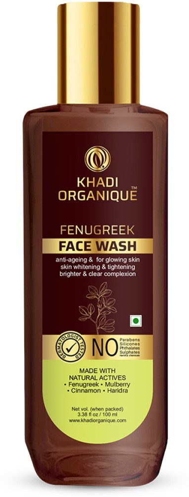 khadi ORGANIQUE Fenugreek face wash Youthful glowing skin Skin