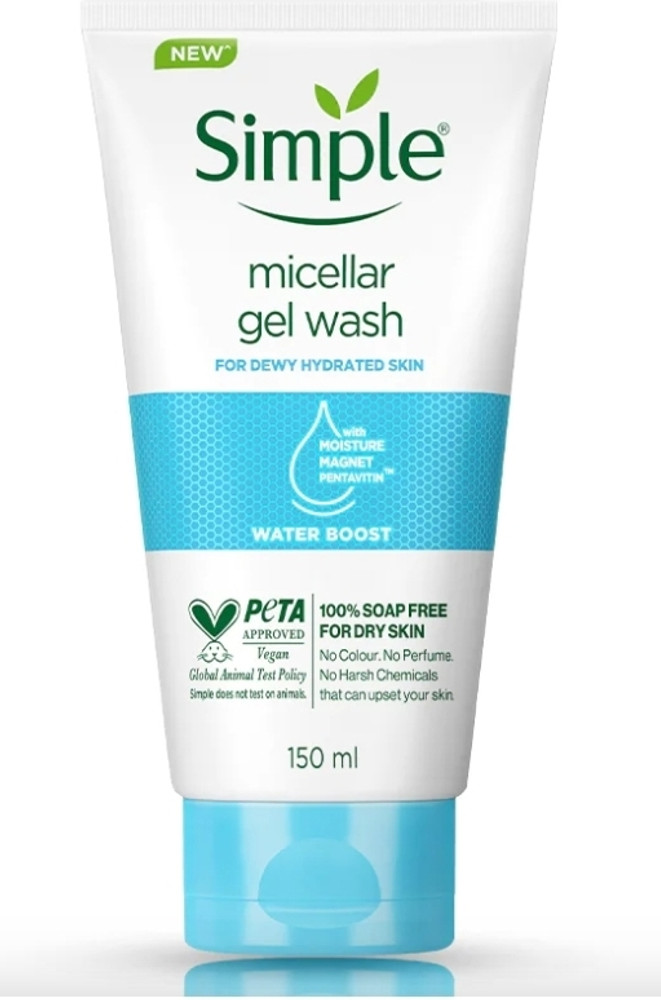 Simple Micellar Gel Wash Water Boost 150ml Face Wash Price in