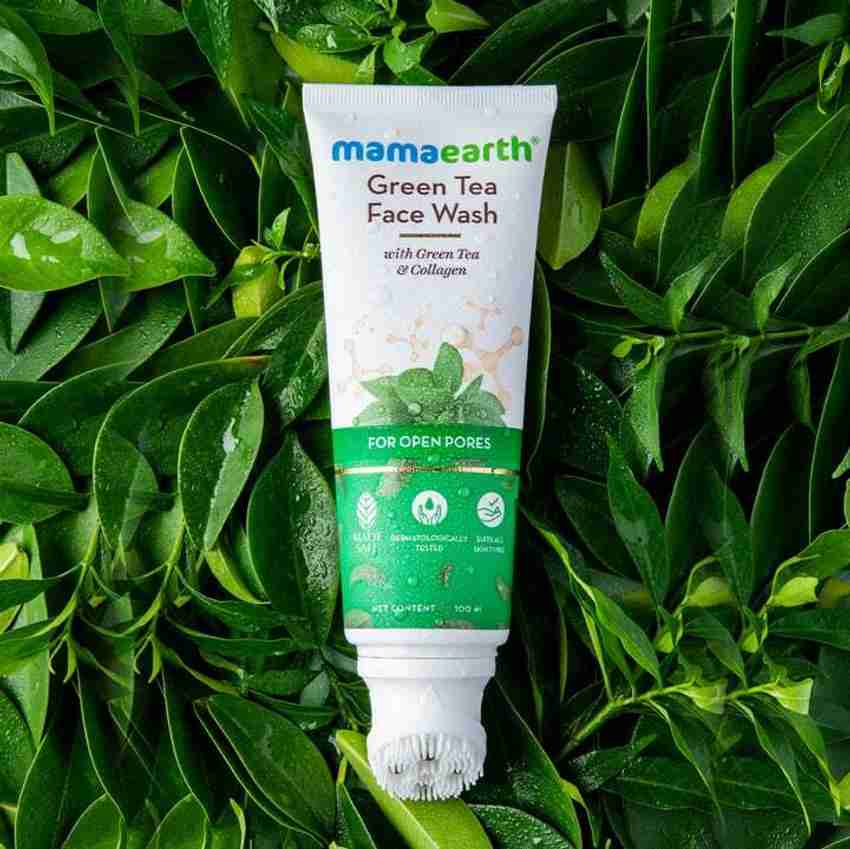 Mamaearth Green Tea With Green Tea Collagen For Open Pores Face Wash Price in India Buy Mamaearth Green Tea With Green Tea Collagen For Open Pores Face Wash Online