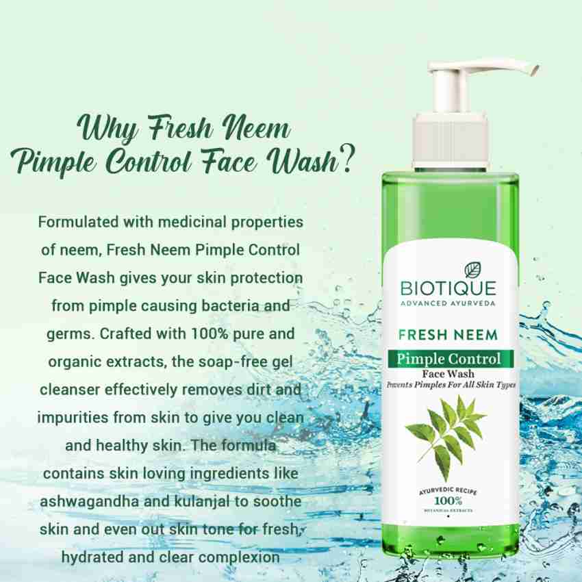 Biotique neem face deals wash