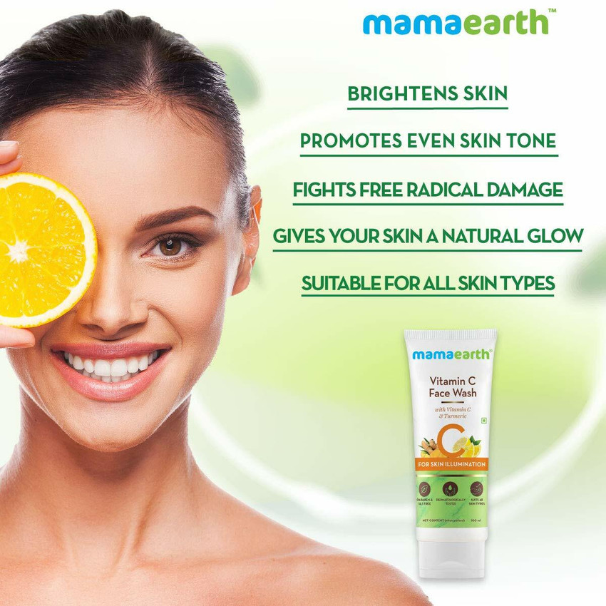 Mamaearth face wash vitamin hot sale c