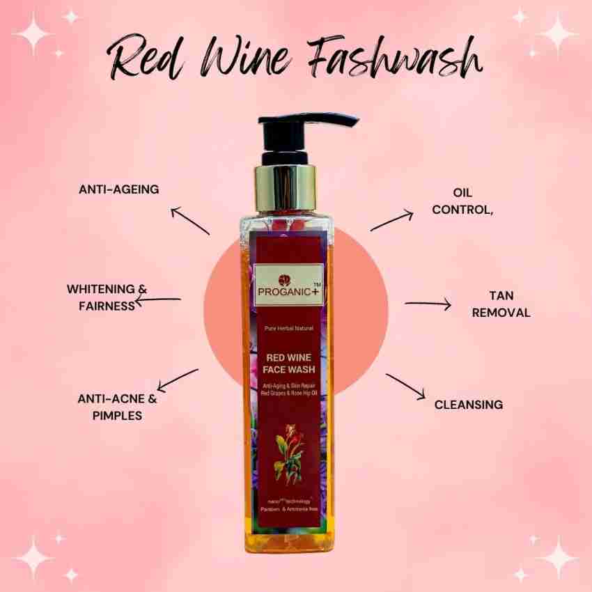 proganic Natural Skin Whitening Anti Aging Luxury Red Wine