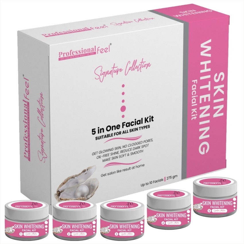 PROFESSIONAL FEEL Pearl Skin Whitening Facial Kit 5 in 1