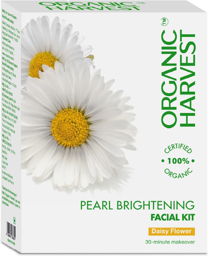 Organic Harvest Pearl Brightening Facial Kit Daisy Flower Anti