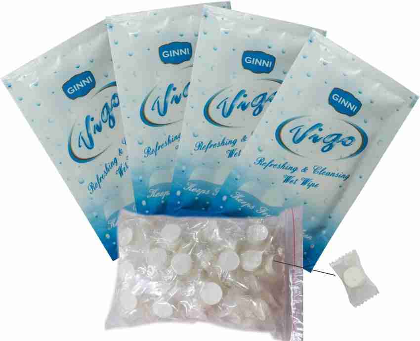 Single wet shop wipes