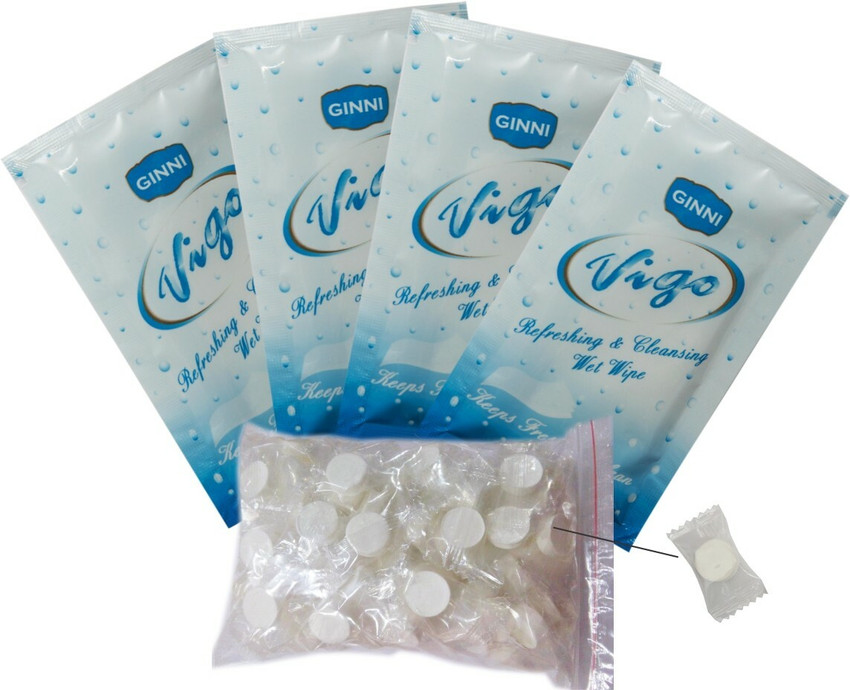 Wet tissue single store pack
