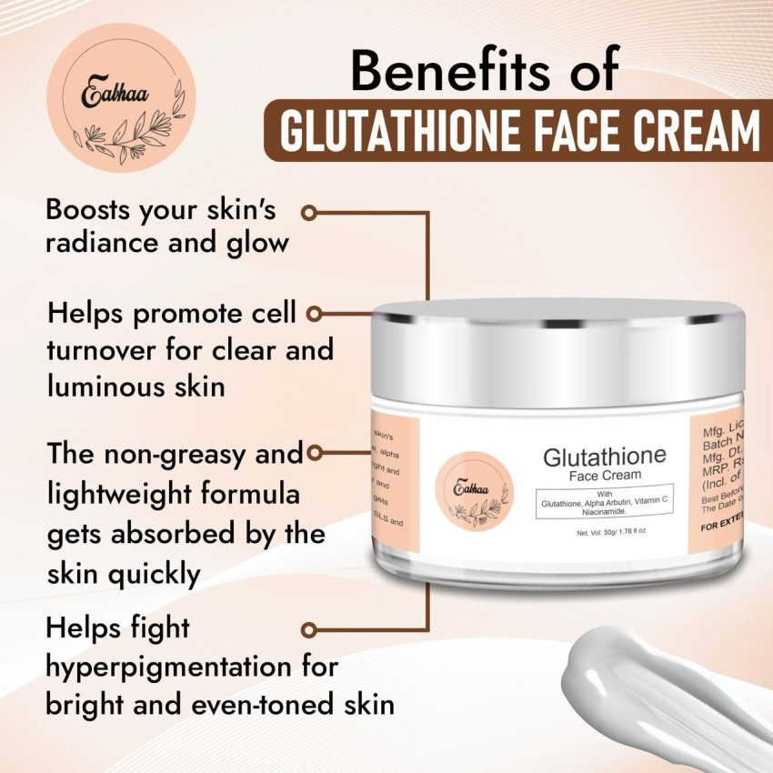 Eabhaa Glutathione Face Cream With Glutathione Alpha Arbutin