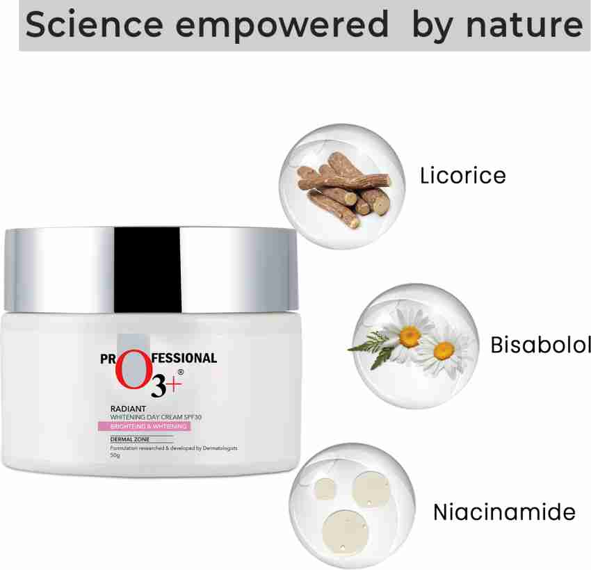 O3 Radiant Whitening Day Cream SPF 30 Price in India Buy O3