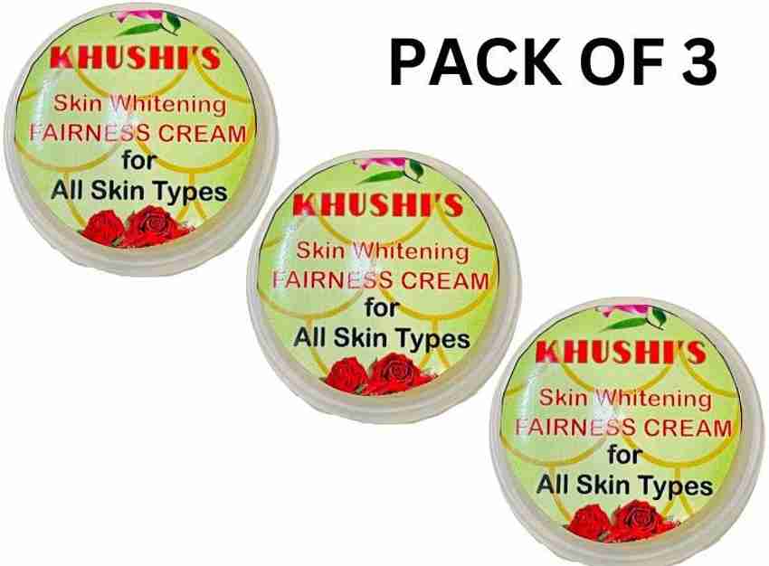 KHUSHI S Skin Whitening Cream pack of 3 Original Price in India