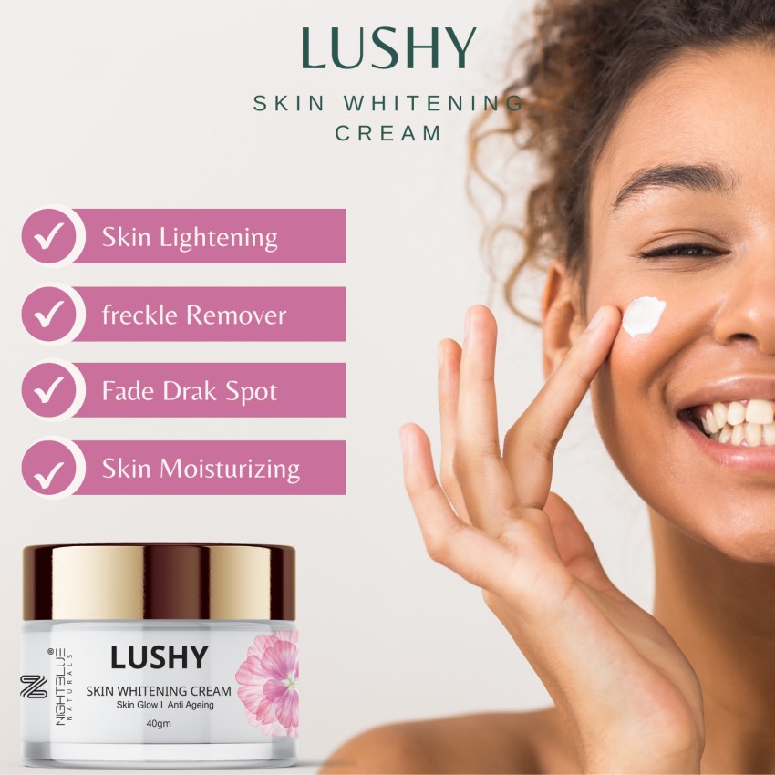 NightBlue Naturals Lushy Skin Whitening Brightening Cream I Skin