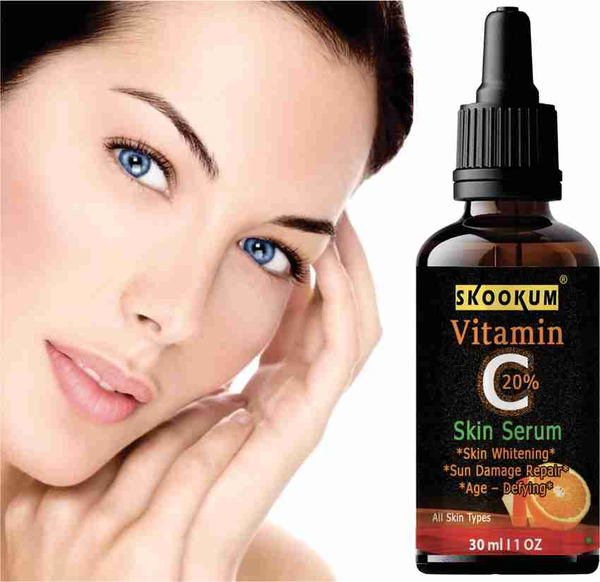SKOOKUM Improved vitamin C Facial serum- For Anti Aging 