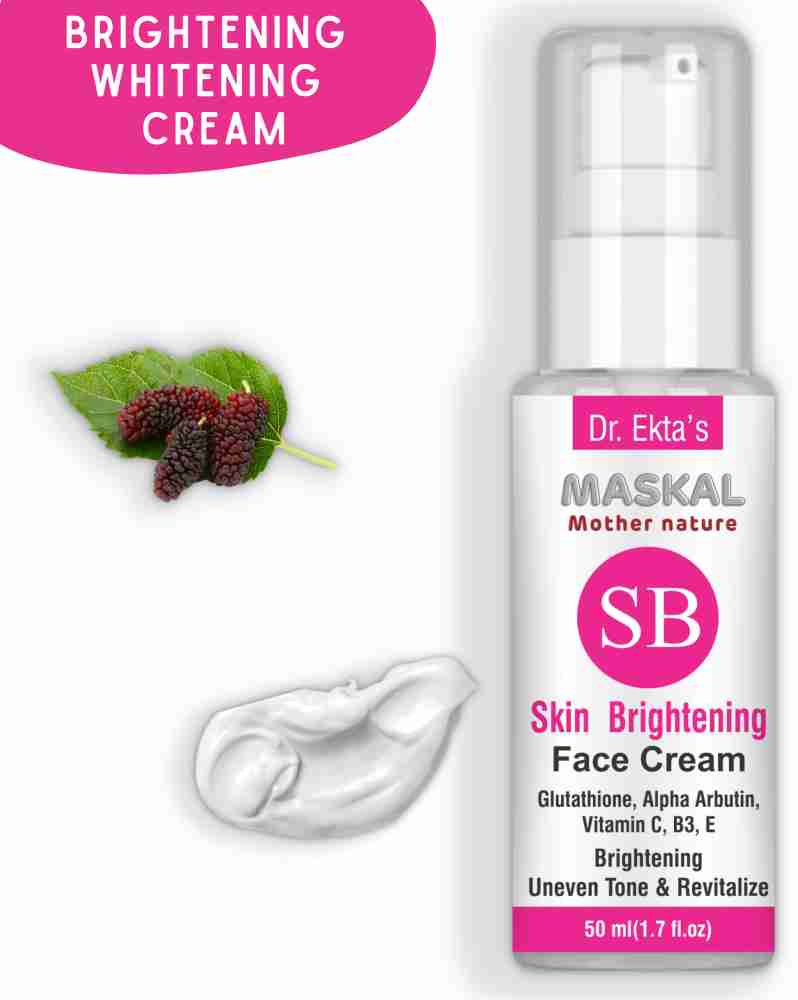 MASKAL Dr Ekta's Skin Brightening Face Cream Glutathione, Alpha 