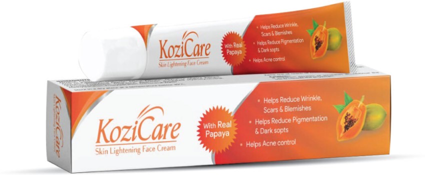 Kozicare Skin Lightening Brightening Papaya Face Cream with Papaya Kojic Acid