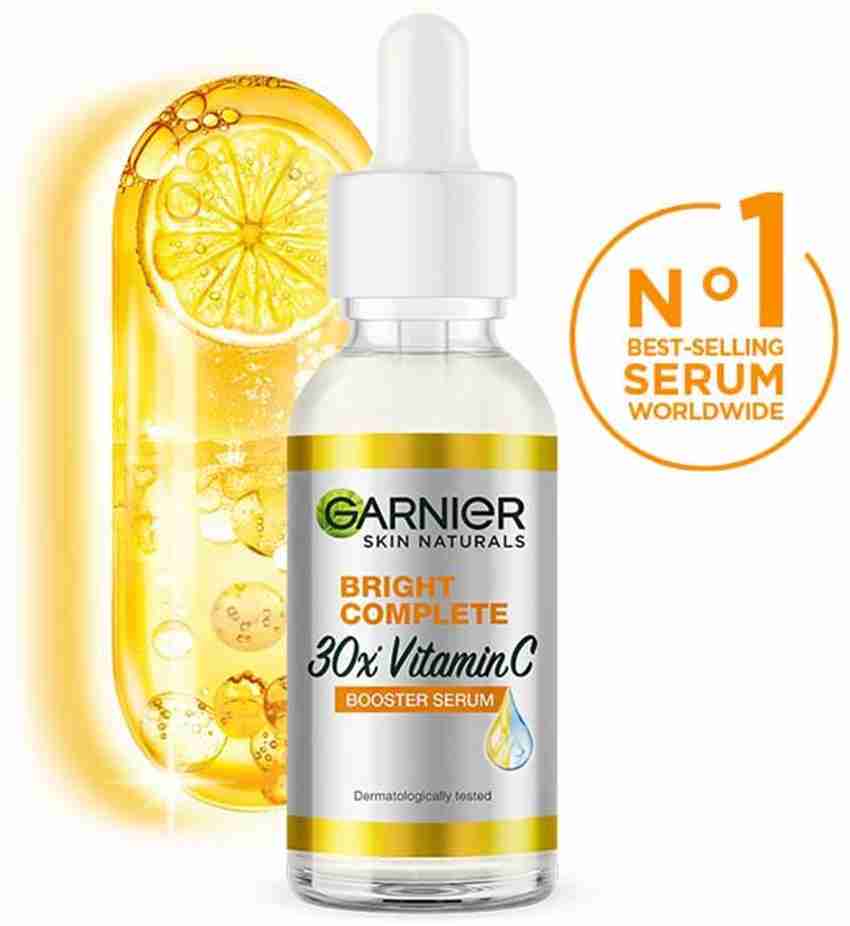GARNIER Bright Complete 30X Vitamin C Face Serum Glows Skin Reduces spots Unisex
