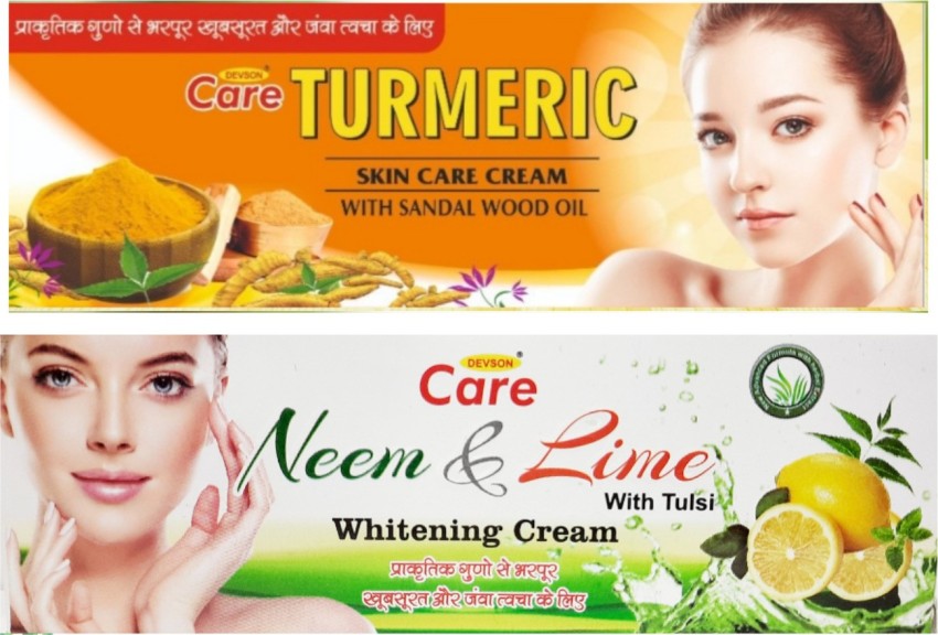 Devson Care Turmeric Skin Care Cream With Neem Lime Whitening