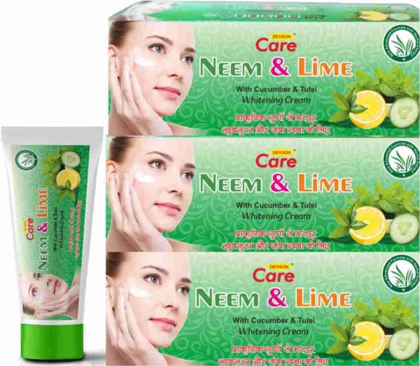 Devson Care Neem Lime with Tulsi Whitening Cream Pack of 3