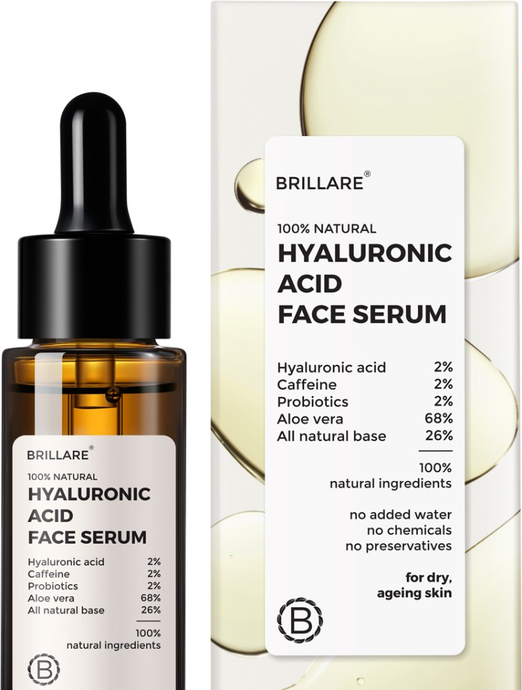 Brillare 2% Hyaluronic Acid Face Serum, Anti-ageing  Fine Lines, Intense  Hydration Price in India Buy Brillare 2% Hyaluronic Acid Face Serum,  Anti-ageing  Fine Lines, Intense Hydration online at
