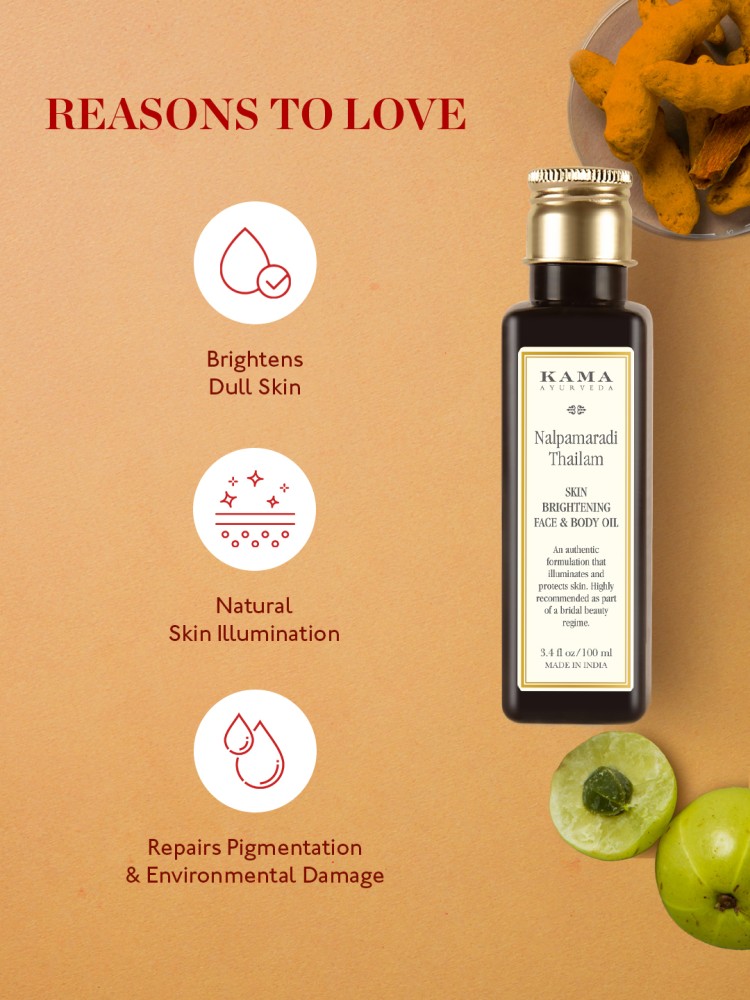 KAMA AYURVEDA Nalpamaradi Thailam Skin Brightening Treatment Price