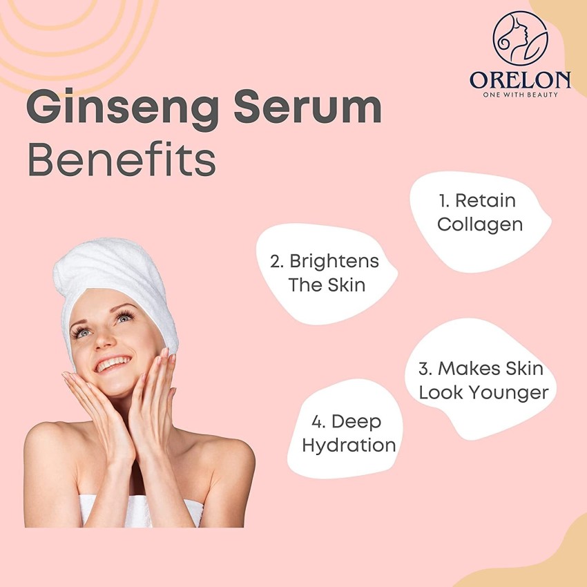 ORELON Ginseng Face Serum For Boosts Collagen Anti Ageing