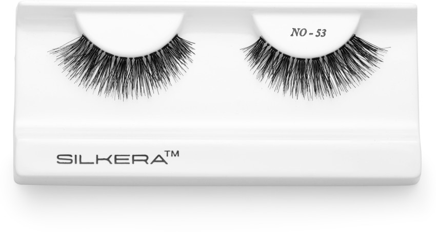 SILKERA SILKERA_ NO.53 EYELASHES 100% Human Hair, Lightweight