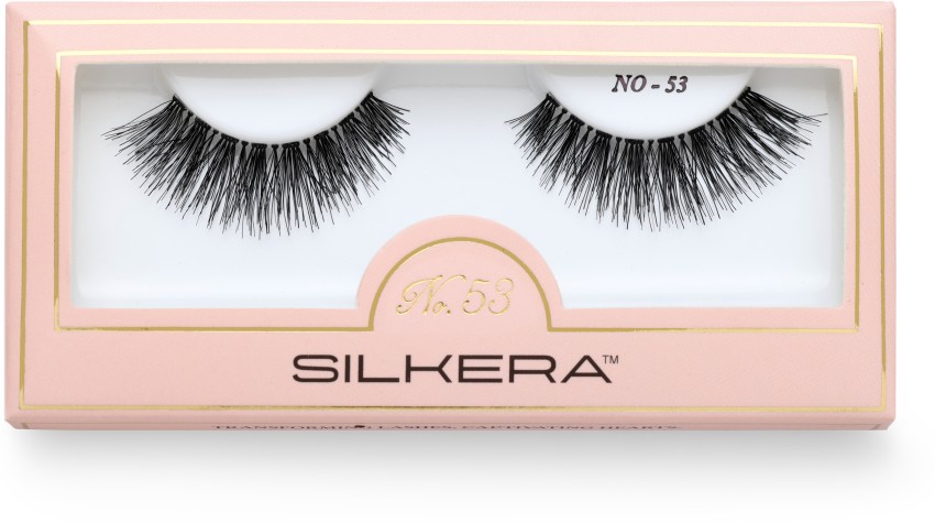 SILKERA SILKERA_ NO.53 EYELASHES 100% Human Hair, Lightweight