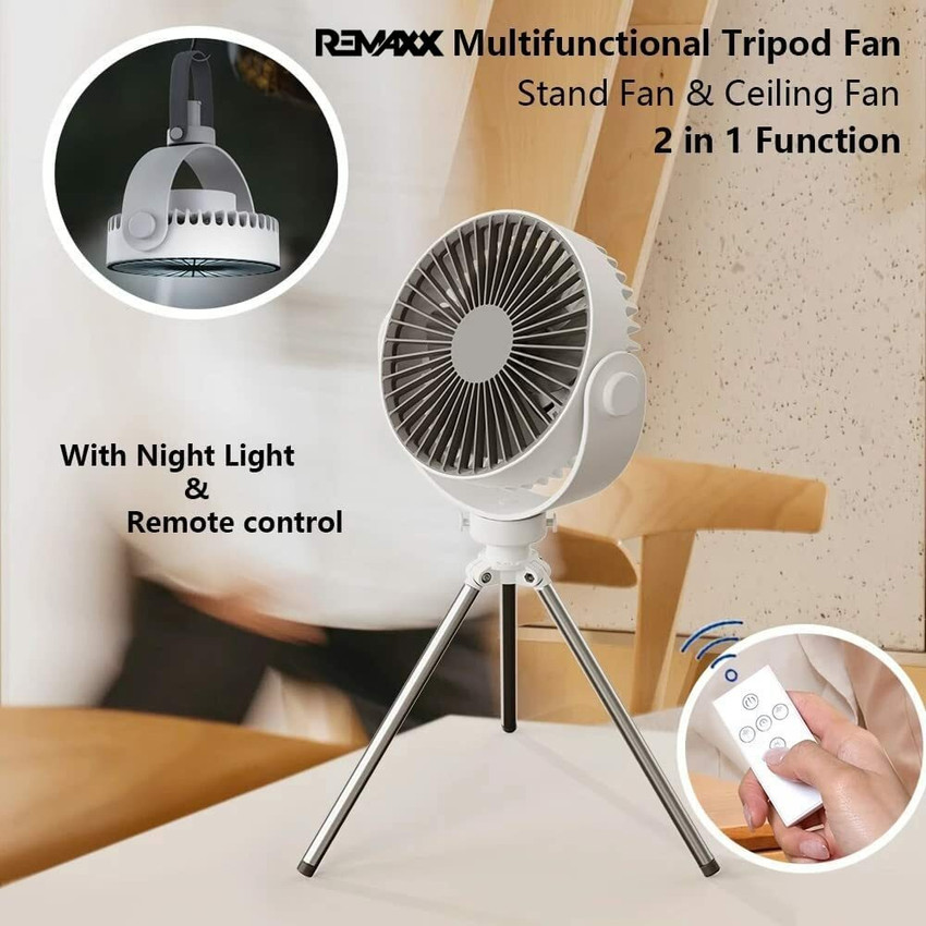 Portable fan with remote control on sale
