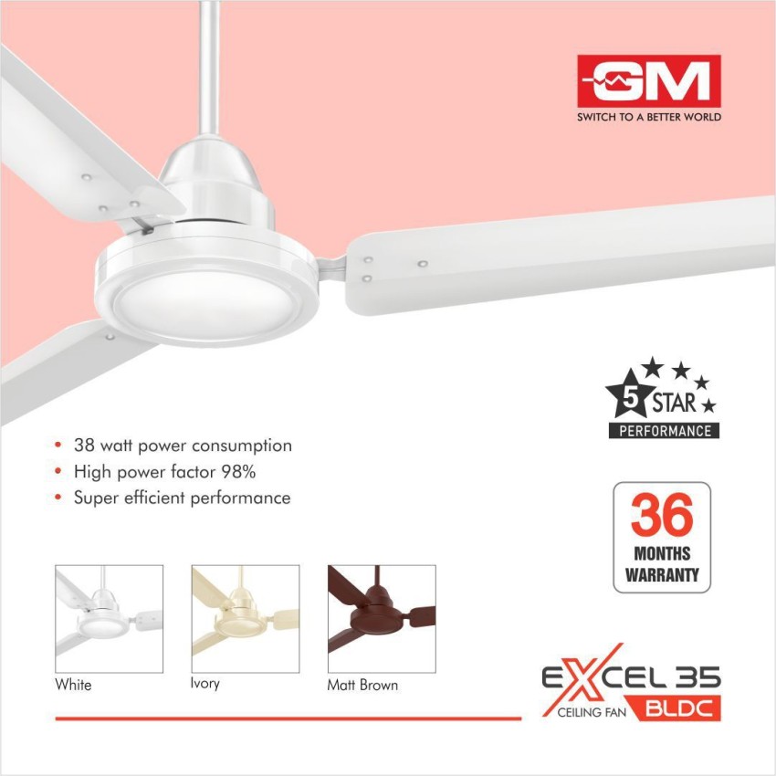 Remote Controlled 3 Blade Ceiling Fan
