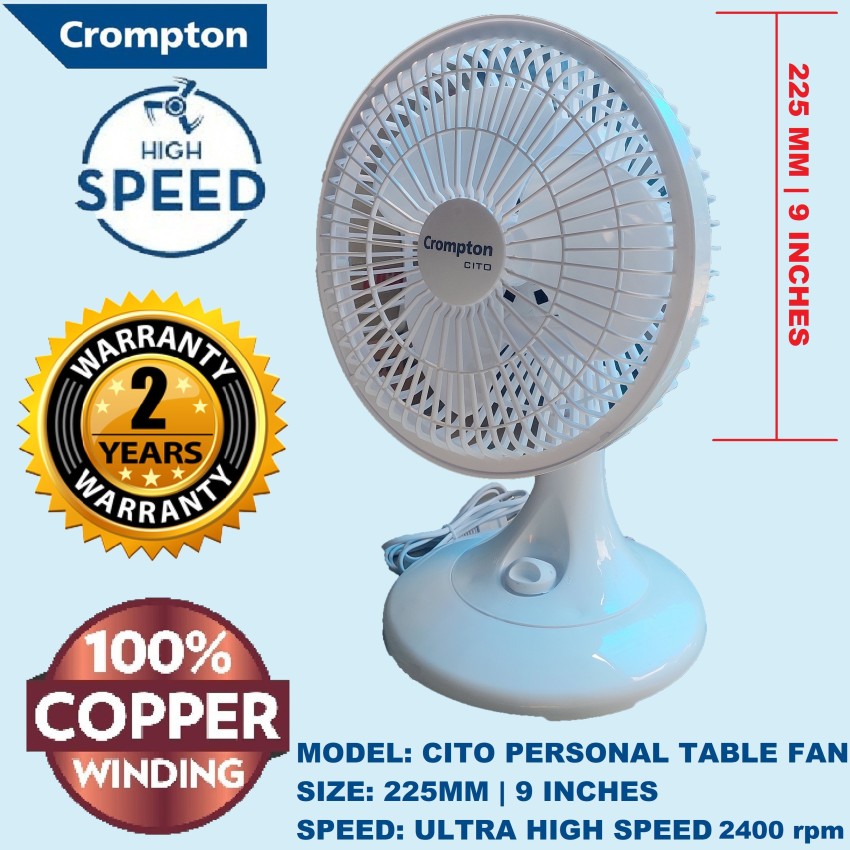 Crompton High Speed 400 rpm 55w 30% Energy Saving HS PLUS SUREBREEZE 100%  Copper Motor 1200 mm Energy Saving 3 Blade Ceiling Fan Price in India - Buy  Crompton High Speed 400