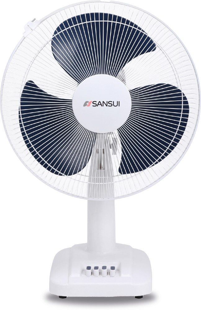 Buy Hi Speedo Plus 400 mm 3 Blades White Table Fan online at best rates in  India