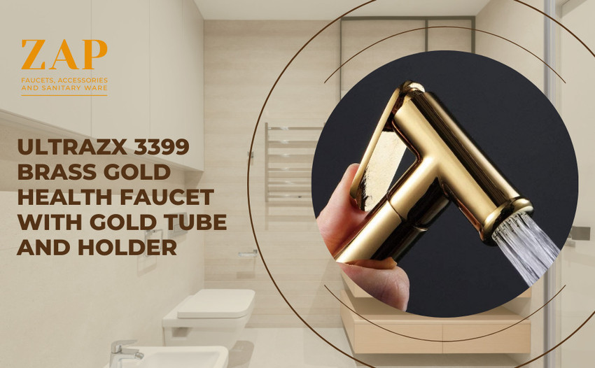 ZAP Ultra ZX 3399 Bras Gold Health Faucet With Gold Tube and ZAP Ultra ZX 3399 Bras Gold Health Faucet With Gold Tube and