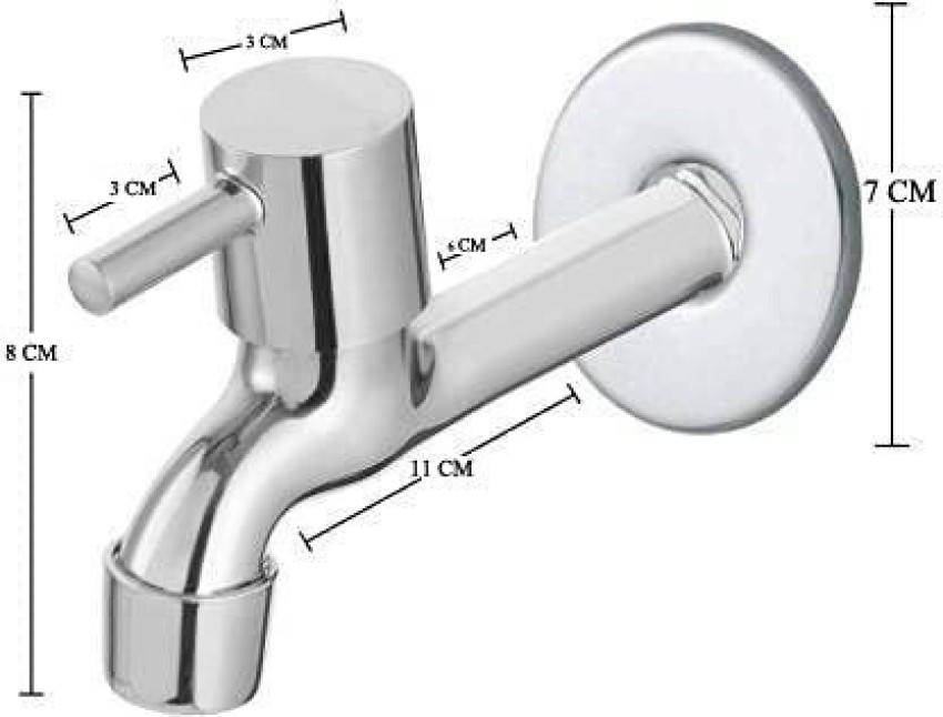 fastgear by Fastgear Steel Turbo Long Body Tap with Wall Flange for  Bathroom (Chrome Finish,7pcs) Faucet Set Price in India - Buy fastgear by  Fastgear Steel Turbo Long Body Tap with Wall