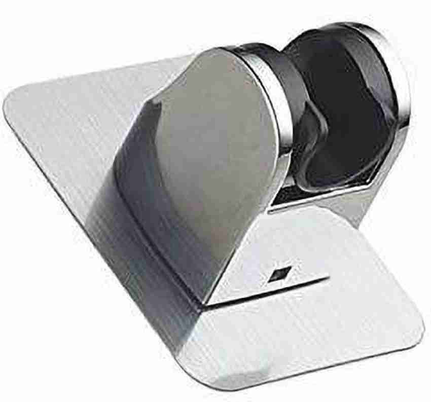 Stainless Steel Shower Head Holder, 360 Adjustable Adhesive Handheld  Bathroom Shower Head Bracket, Metal Shower Spray Holder Wall Mount No Tools