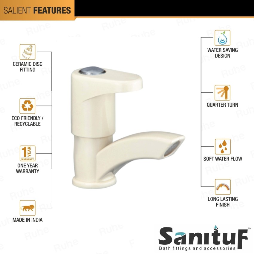 SanituF Basin Mixer Deck Mounted Water Tap