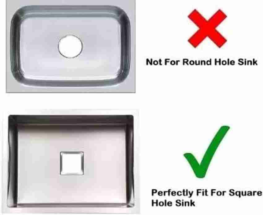 Square stainless steel sink with drainer deals
