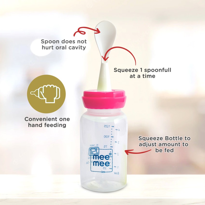 Infant feeding best sale bottle with spoon