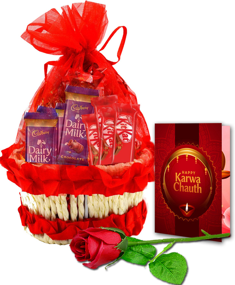 Midiron Karwa Chauth Gift Hmaper for Wife Girlfriend IZ23 02 Paper