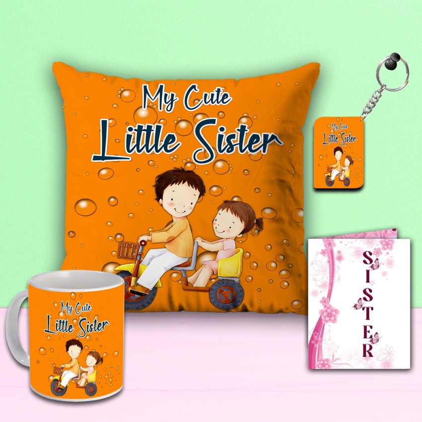 Buy Little Sister Necklace Gift Sister Gifts Little Sister Birthday Gift  for Little Sisterjewelry Gift for Sister Custom Initial Necklace Card  Online in India - Etsy