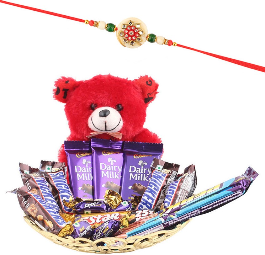 SurpriseForU Chocolate Gift With Designer Basket Gift Hamper, Teddy Bear  Plated Gift Box Price in India - Buy SurpriseForU Chocolate Gift With  Designer Basket Gift Hamper