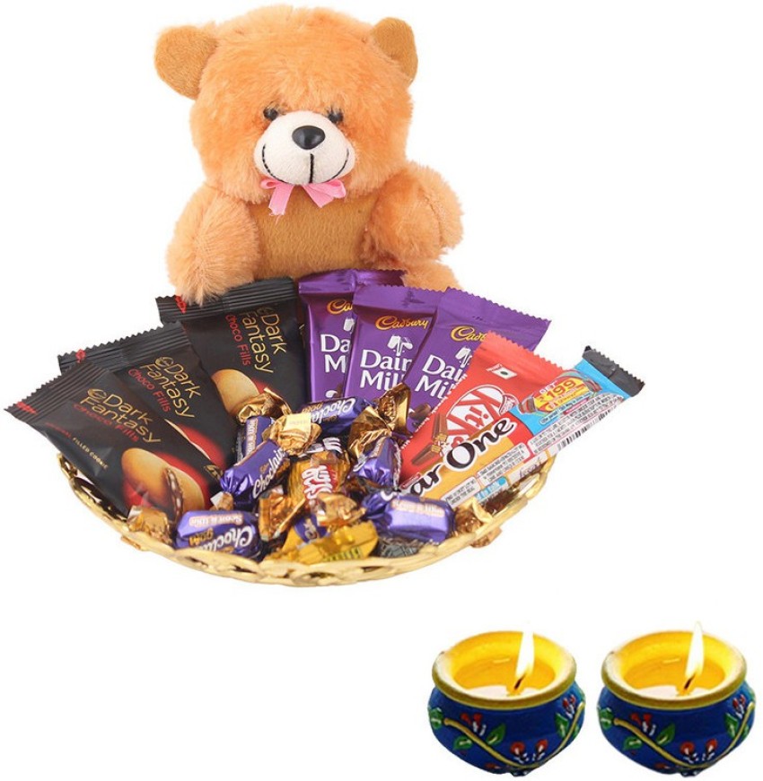 SurpriseForU Dairy Milk And 5Star Chocolates With Designer Tray, Teddy Bear  Plated Gift Box Price in India - Buy SurpriseForU Dairy Milk And 5Star  Chocolates With Designer Tray